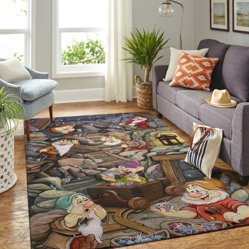Amazon Snow White And Seven Dwarfs Living Room Area Rug