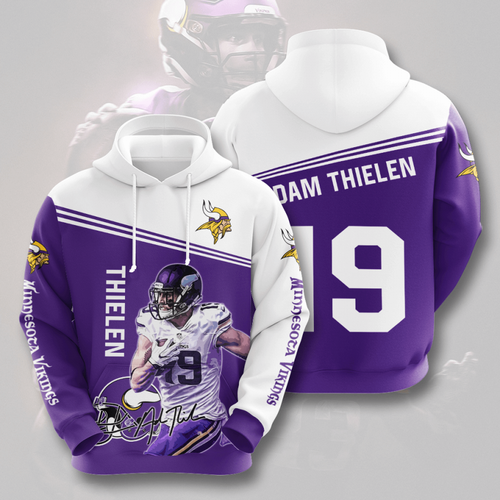 Amazon Sports Team Adam Thielen Minnesota Vikingsminnesota Vikings Hoodie 3D