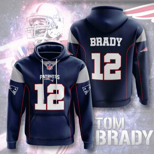 Amazon Sports Team Brady Patriots New England Hoodie 3D