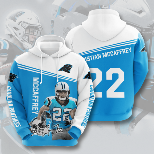 Amazon Sports Team Christian Mccaffrey Carolina Panthers Hoodie 3D