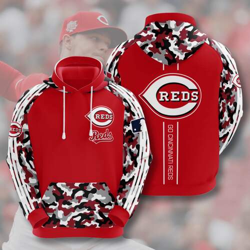 Amazon Sports Team Cincinnati Reds Camo Hoodie 3D