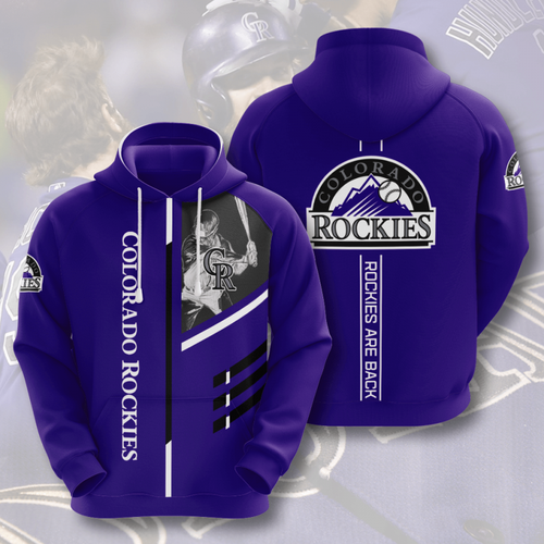 Amazon Sports Team Colorado Rockies Hoodie 3D