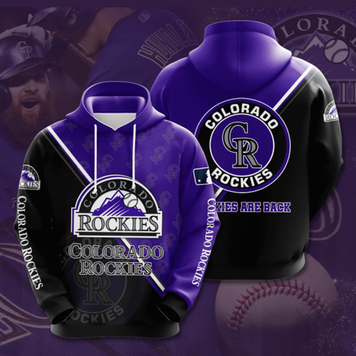 Amazon Sports Team Colorado Rockies Hoodie 3D