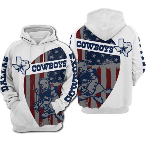 Amazon Sports Team Dallas Cowboys Nfl Flag American Hoodie 3D
