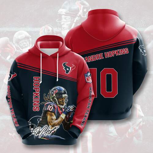 Amazon Sports Team Deandre Hopkins Texans Watson Houston Hoodie 3D