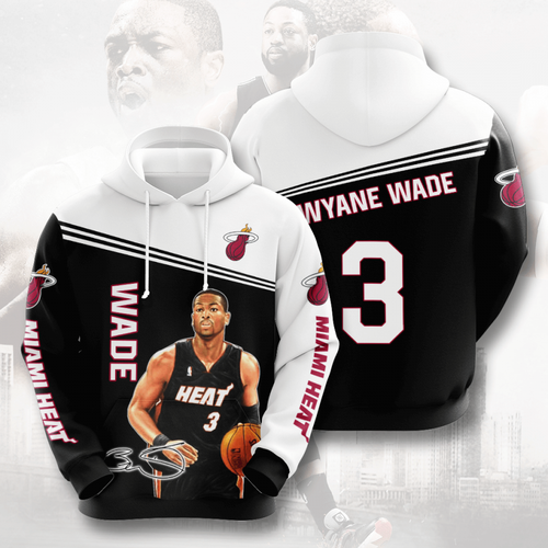 Amazon Sports Team Dwyane Wade Miami Heat Baby Yoda Hoodie 3D