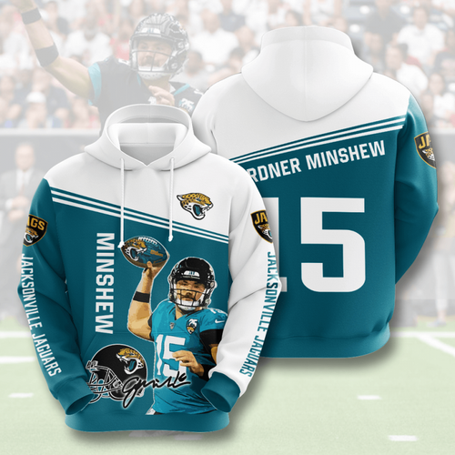 Amazon Sports Team Gardner Minshew Jacksonville Jaguars Hoodie 3D