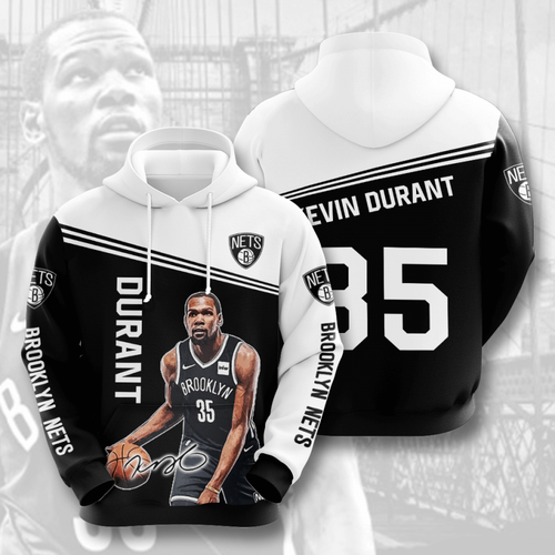 Amazon Sports Team Kevin Durant Brooklyn Nets Hoodie 3D