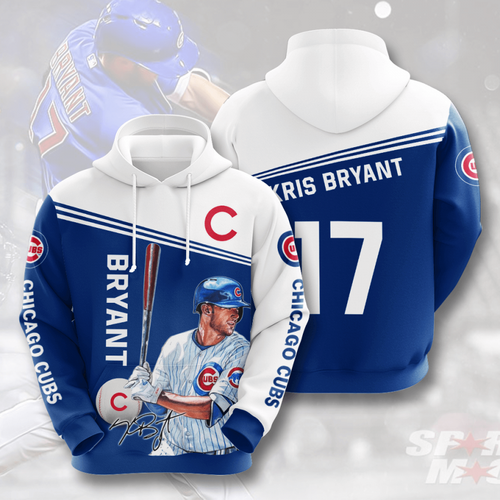 Amazon Sports Team Kris Bryant Chicago Cubs Hoodie 3D