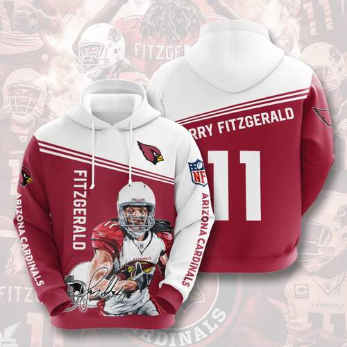 Amazon Sports Team Larry Fitzgerald Arizona Cardinals Hoodie 3D