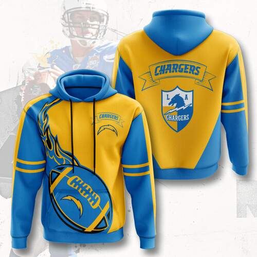 Amazon Sports Team Los Angeles Chargers Hoodie 3D