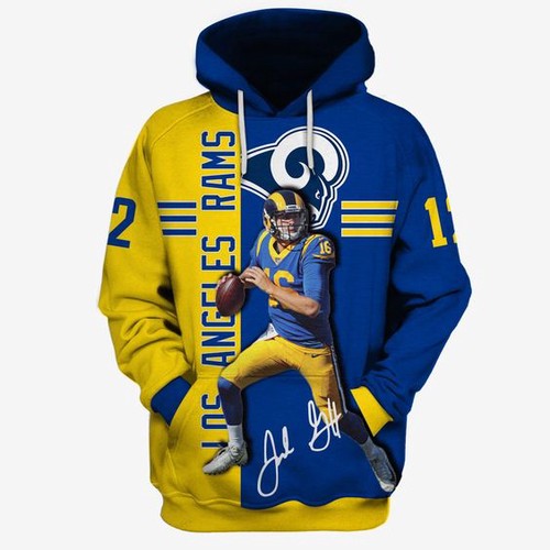 Amazon Sports Team Los Angeles Rams Ncaa Football Hoodie 3D