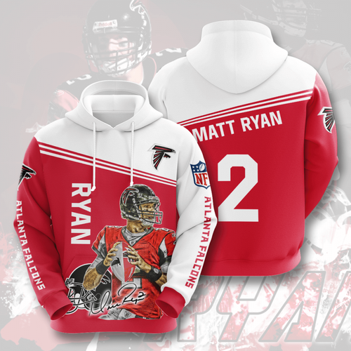 Amazon Sports Team Matt Ryan Atlanta Falcons Hoodie 3D