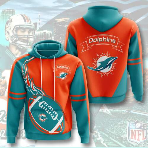 Amazon Sports Team Miami Dolphins Hoodie 3D