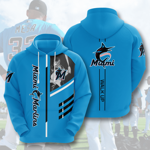 Amazon Sports Team Miami Marlins Hoodie 3D