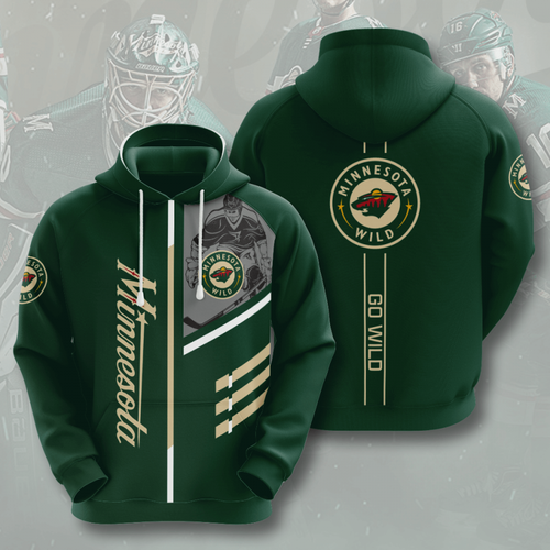 Amazon Sports Team Minnesota Wild Hoodie 3D