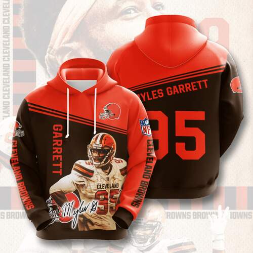 Amazon Sports Team Myles Garrett Cleveland Browns Hoodie 3D