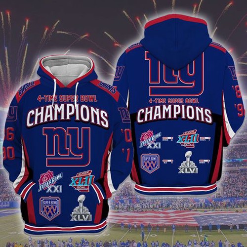 Amazon Sports Team New York Giants Nfl Hoodie 3D