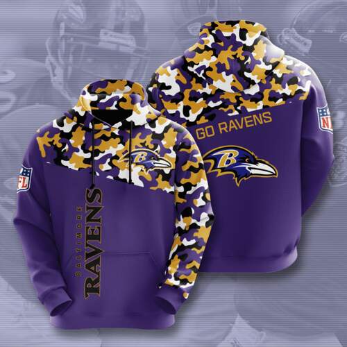 Amazon Sports Team Nfl Baltimore Ravens Hoodie 3D