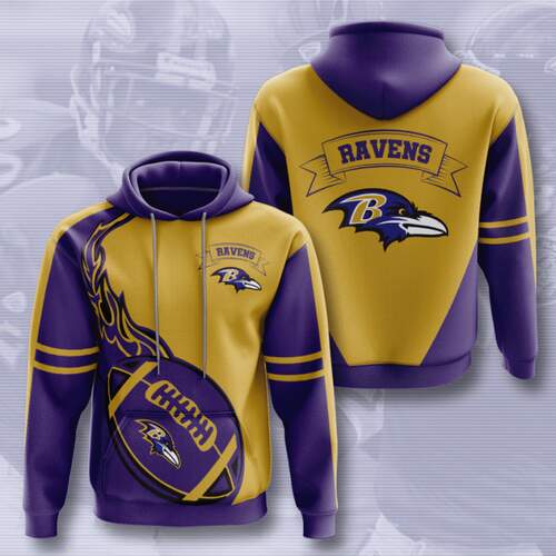 Amazon Sports Team Nfl Baltimore Ravens Hoodie 3D
