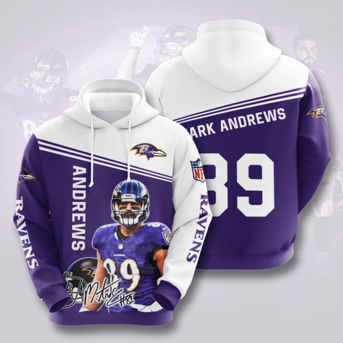 Amazon Sports Team Nfl Baltimore Ravens Hoodie 3D