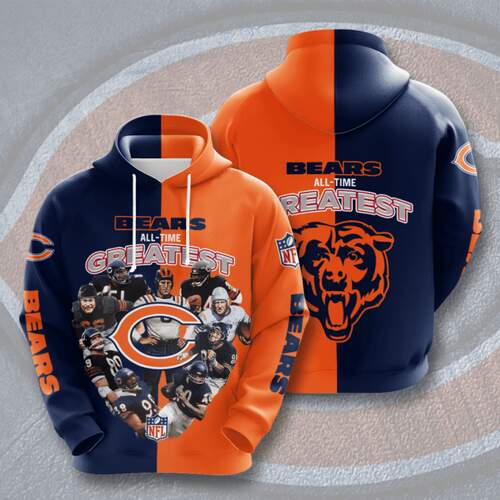 Amazon Sports Team Nfl Chicago Bears Hoodie 3D