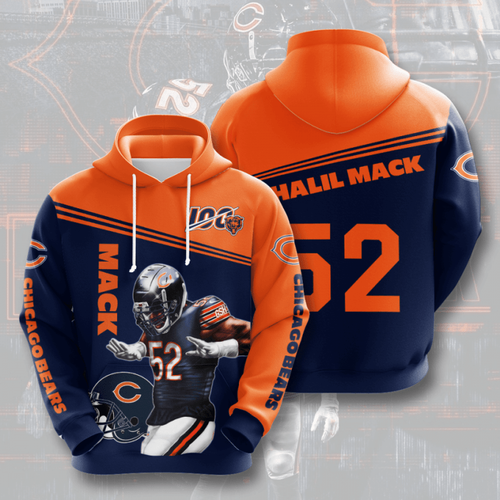 Amazon Sports Team Nfl Chicago Bears Hoodie 3D