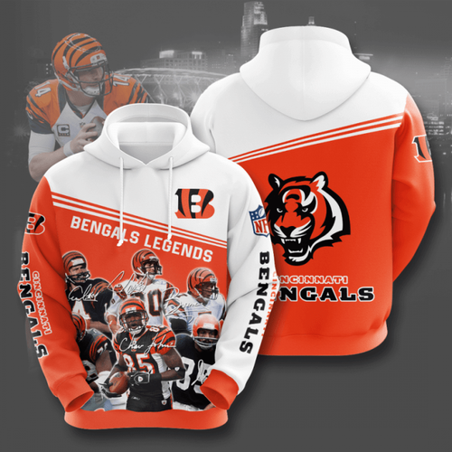 Amazon Sports Team Nfl Cincinnati Bengals Hoodie 3D