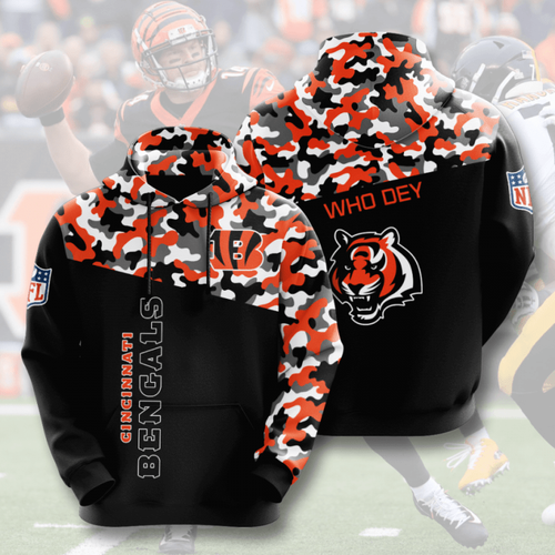Amazon Sports Team Nfl Cincinnati Bengals Hoodie 3D