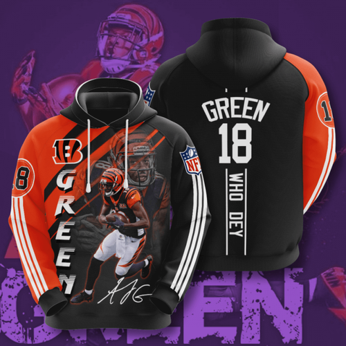 Amazon Sports Team Nfl Cincinnati Bengals Hoodie 3D