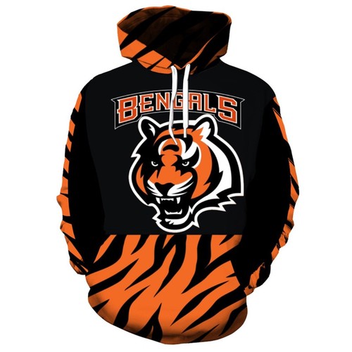 Amazon Sports Team Nfl Cincinnati Bengals Hoodie 3D