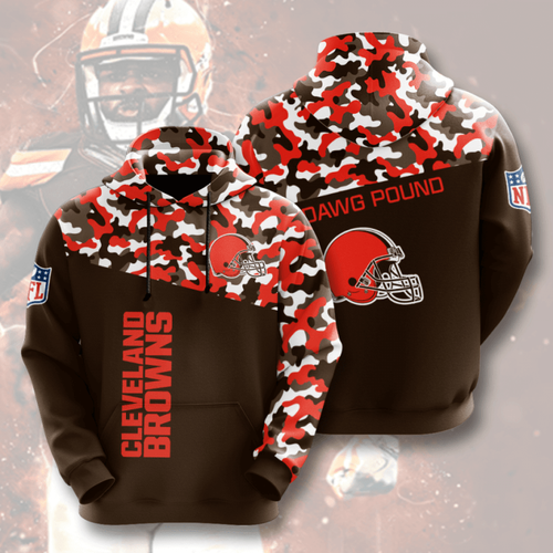 Amazon Sports Team Nfl Cleveland Browns Hoodie 3D