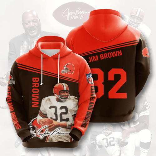 Amazon Sports Team Nfl Cleveland Browns Hoodie 3D