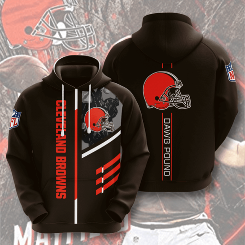 Amazon Sports Team Nfl Cleveland Browns Hoodie 3D