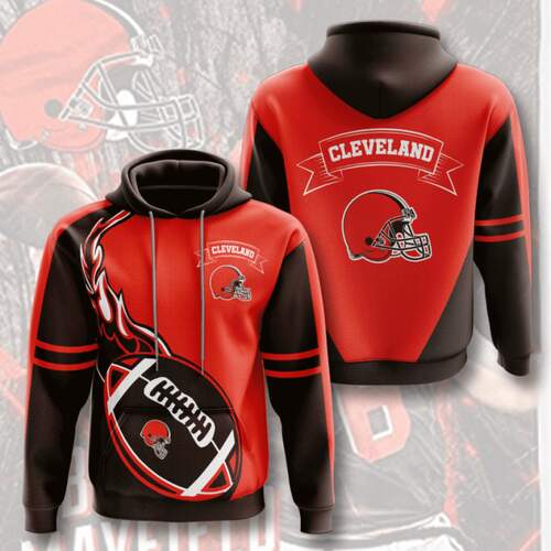 Amazon Sports Team Nfl Cleveland Browns Hoodie 3D