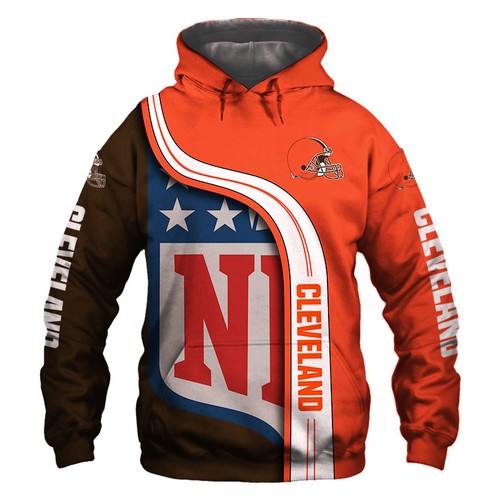 Amazon Sports Team Nfl Cleveland Browns Hoodie 3D