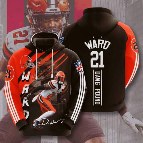 Amazon Sports Team Nfl Cleveland Browns Hoodie 3D