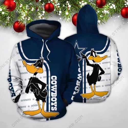 Amazon Sports Team Nfl Dallas Cowboys Daffy Duck Hoodie 3D