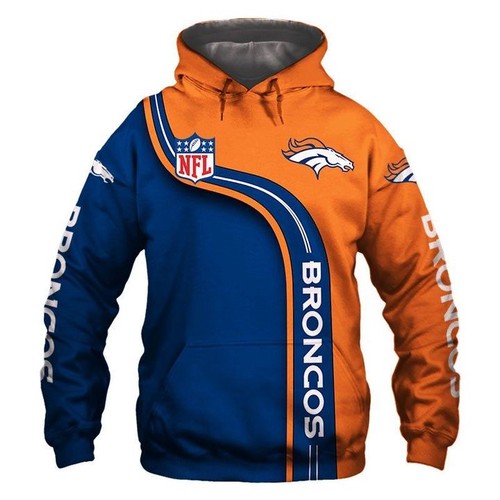 Amazon Sports Team Nfl Denver Broncos Hoodie 3D