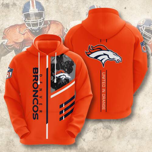 Amazon Sports Team Nfl Denver Broncos Hoodie 3D
