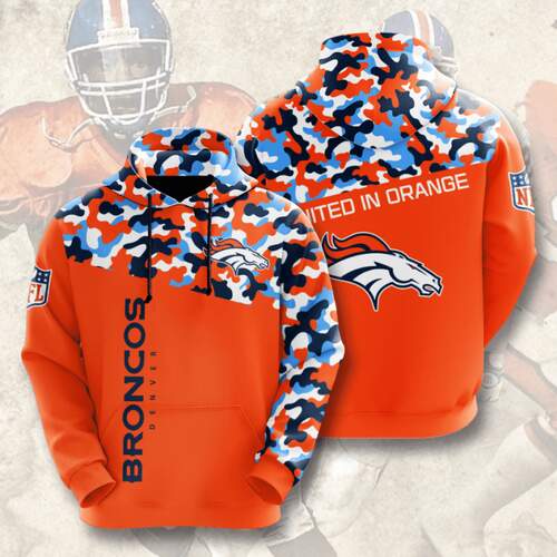 Amazon Sports Team Nfl Denver Broncos Hoodie 3D