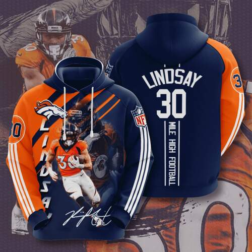 Amazon Sports Team Nfl Denver Broncos Hoodie 3D