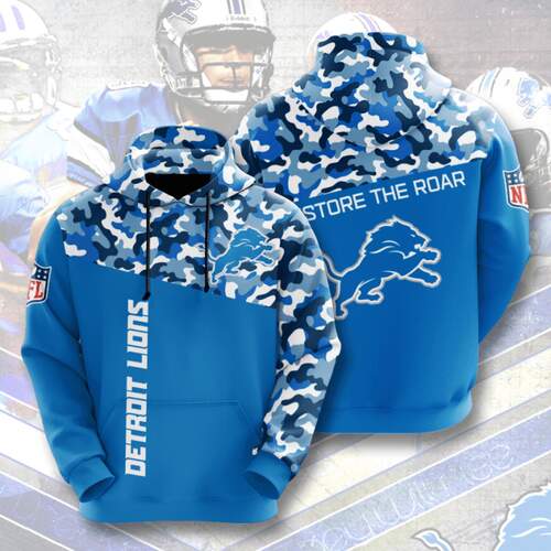 Amazon Sports Team Nfl Detroit Lions Hoodie 3D