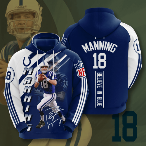 Amazon Sports Team Nfl Indianapolis Colts Hoodie 3D