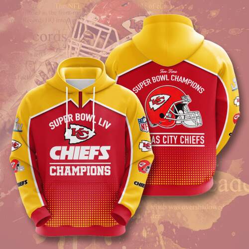 Amazon Sports Team Nfl Kansas City Chiefs Hoodie 3D
