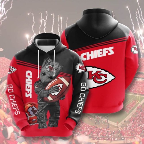 Amazon Sports Team Nfl Kansas City Chiefs Hoodie 3D