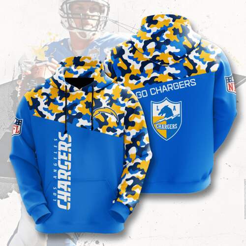 Amazon Sports Team Nfl Los Angeles Chargers Hoodie 3D