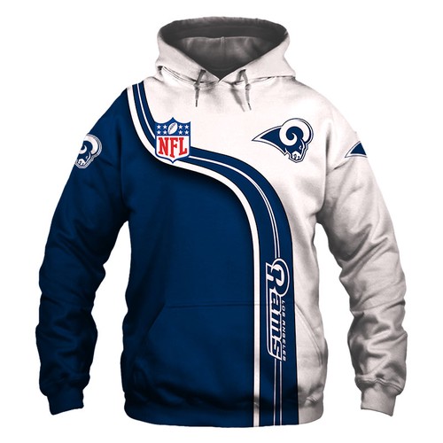 Amazon Sports Team Nfl Los Angeles Rams Hoodie 3D