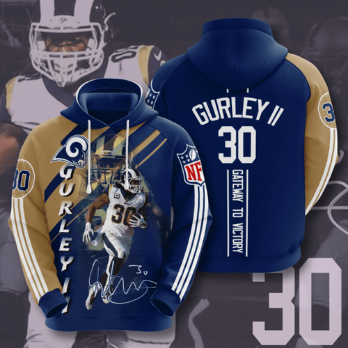 Amazon Sports Team Nfl Los Angeles Rams Hoodie 3D