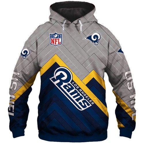 Amazon Sports Team Nfl Los Angles Rams Hoodie 3D